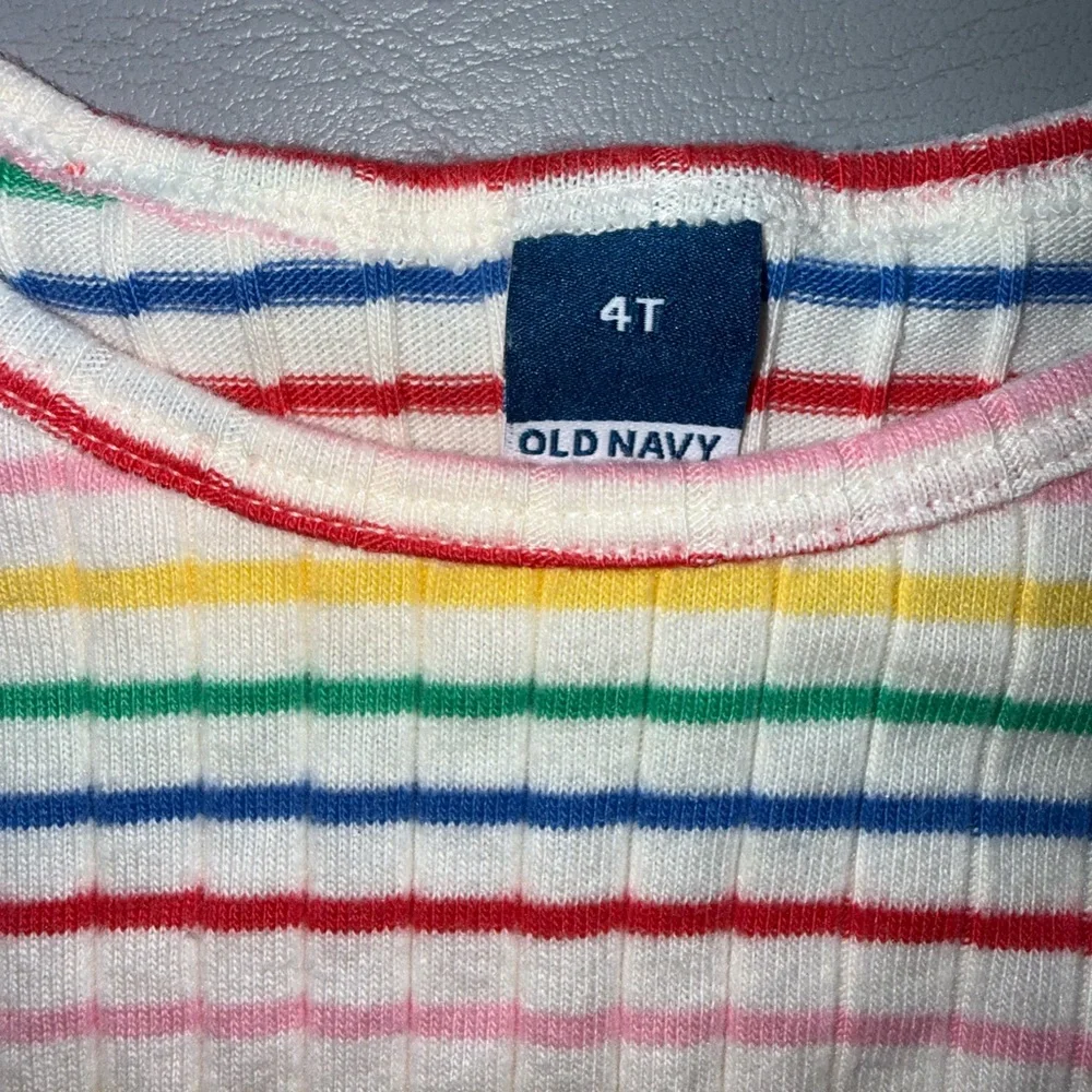 Old Navy‎ Multicolor Striped Tee with Apple Patch